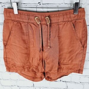 10 TREE | drawstring elastic waist tencel shorts